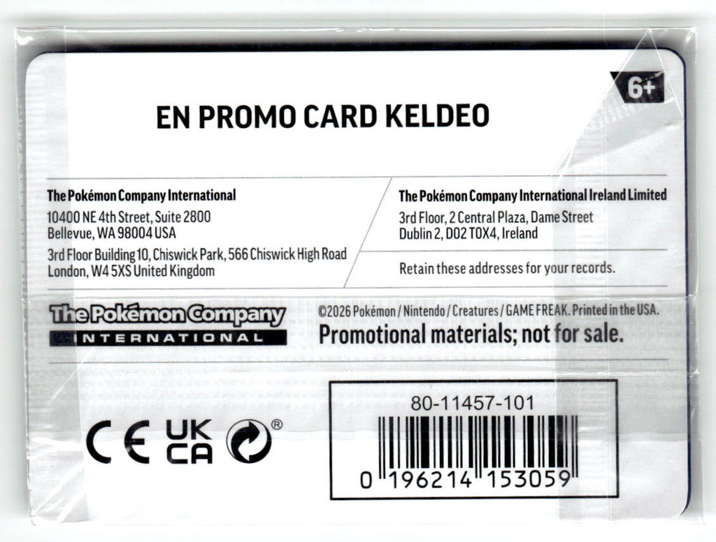 Keldeo - 019/086 (Chaos Rising Stamped) (Back)
