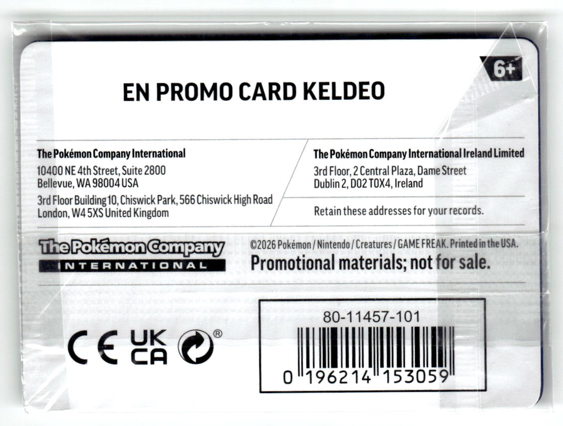 Keldeo - 019/086 (Chaos Rising Stamped) (Back)