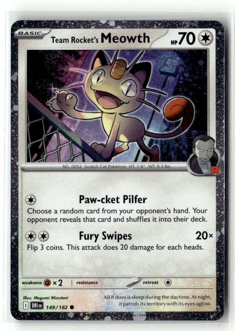 Team Rocket's Meowth (Cosmos Holo)