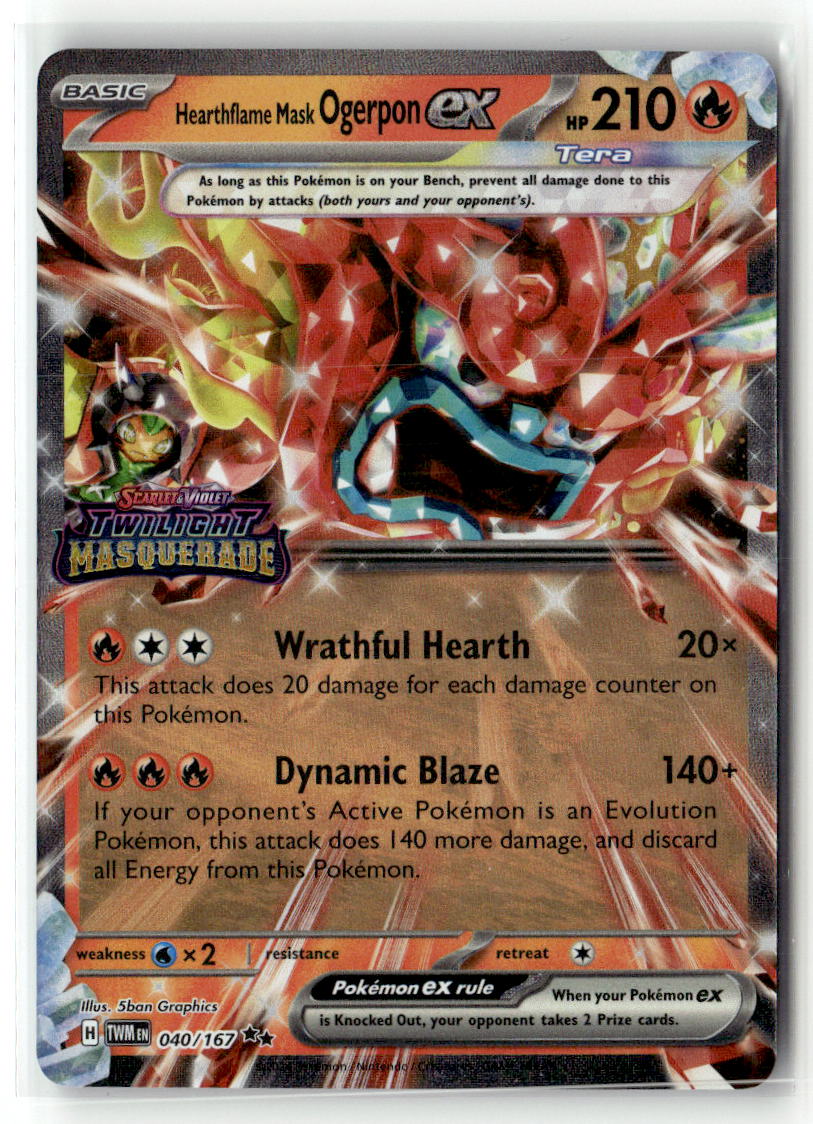 Hearthflame Mask Ogerpon ex (Twilight Masquerade Stamp)