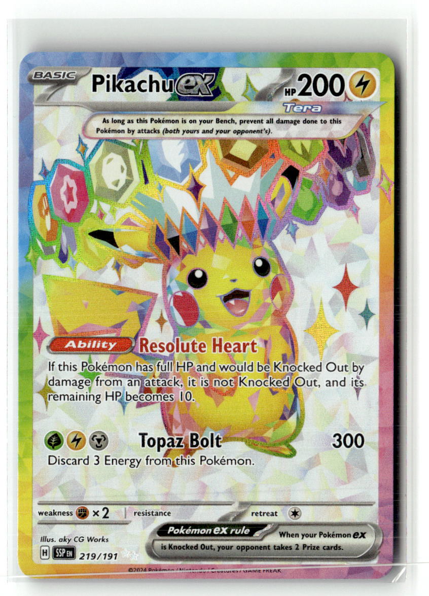 Pikachu ex - 219/191