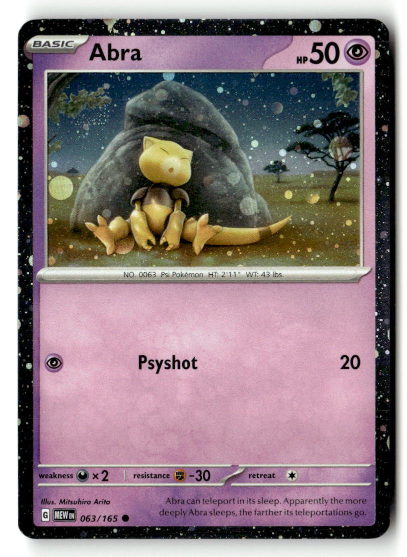 Abra - 063/165 (Cosmos Holo)